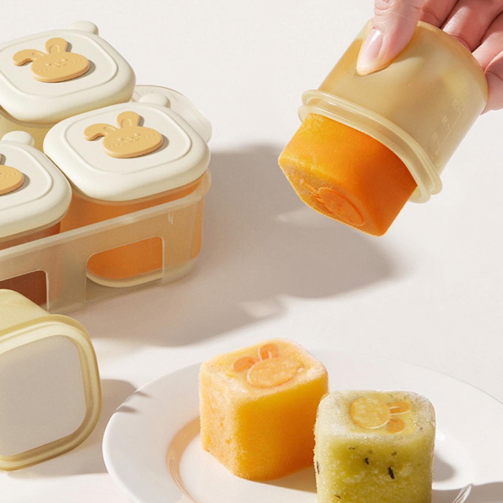 Freezer Tray Baby - キューブフードフリーザートレイ子供用ヨーグルト容器子供用食品保存容器親用母親用ベビーシッター母乳家庭用