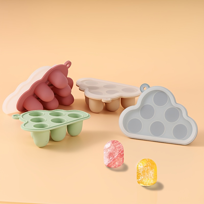 Freezer Tray Baby - 2 個/1 個ミニベビー果物野菜冷凍庫型蓋付き、フルーツフィーダー用シリコンフードトレイ、母乳歯が生える給餌トレイ