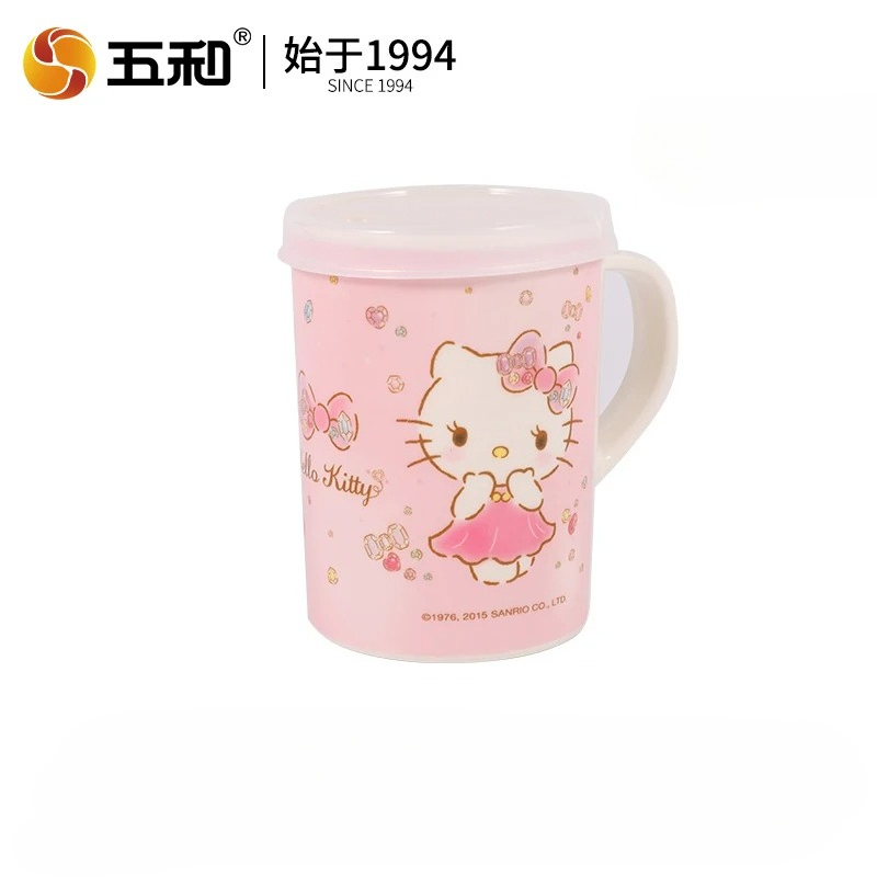 Baby Food Under 1 Year - ハローキティ食器ベビーフードボウル分割ダイニングプレート熱傷防止子供用水カップボウルスプーンかわいいギフト漫画マグカップ