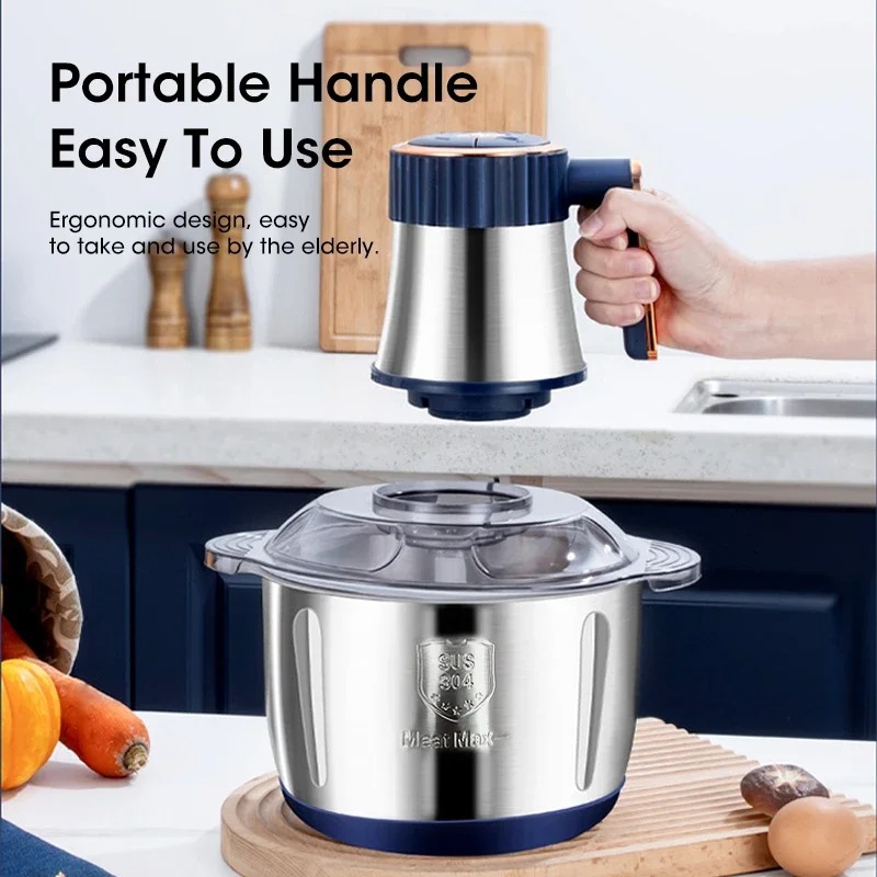 Baby Food Home - 5L電動ミートグラインダー大容量多機能野菜スライサー＆フードプロセッサー家庭用ベビーフードメーカー