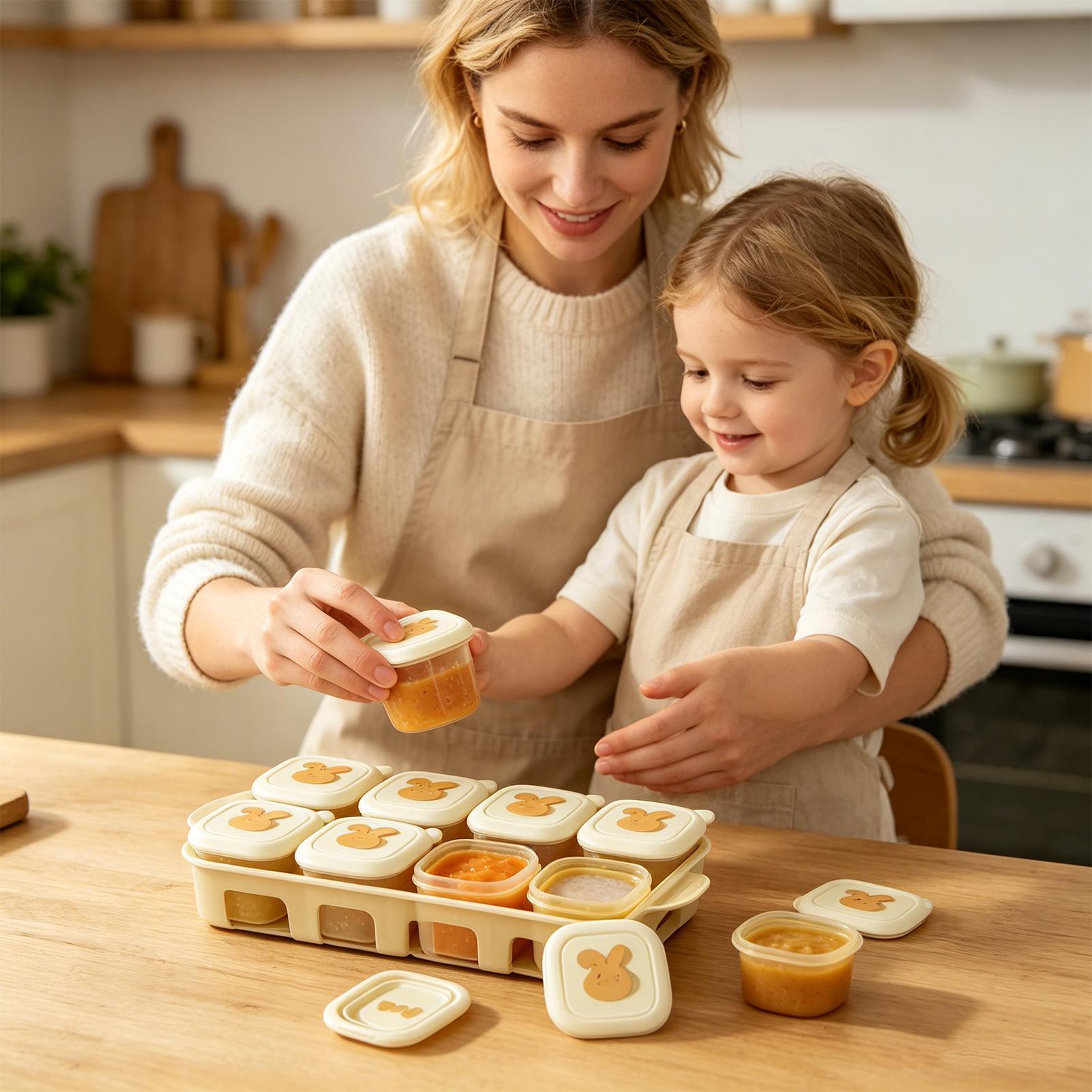 キューブフードフリーザートレイ子供用ヨーグルト容器子供用食品 - Freezer Tray Baby のレビューと価格