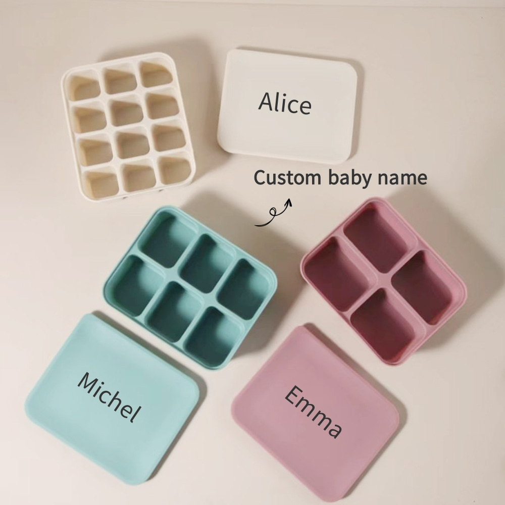 名前入りベビーフードフリーザートレイ、12セルBPAフリーシ - Freezer Tray Baby のレビューと価格