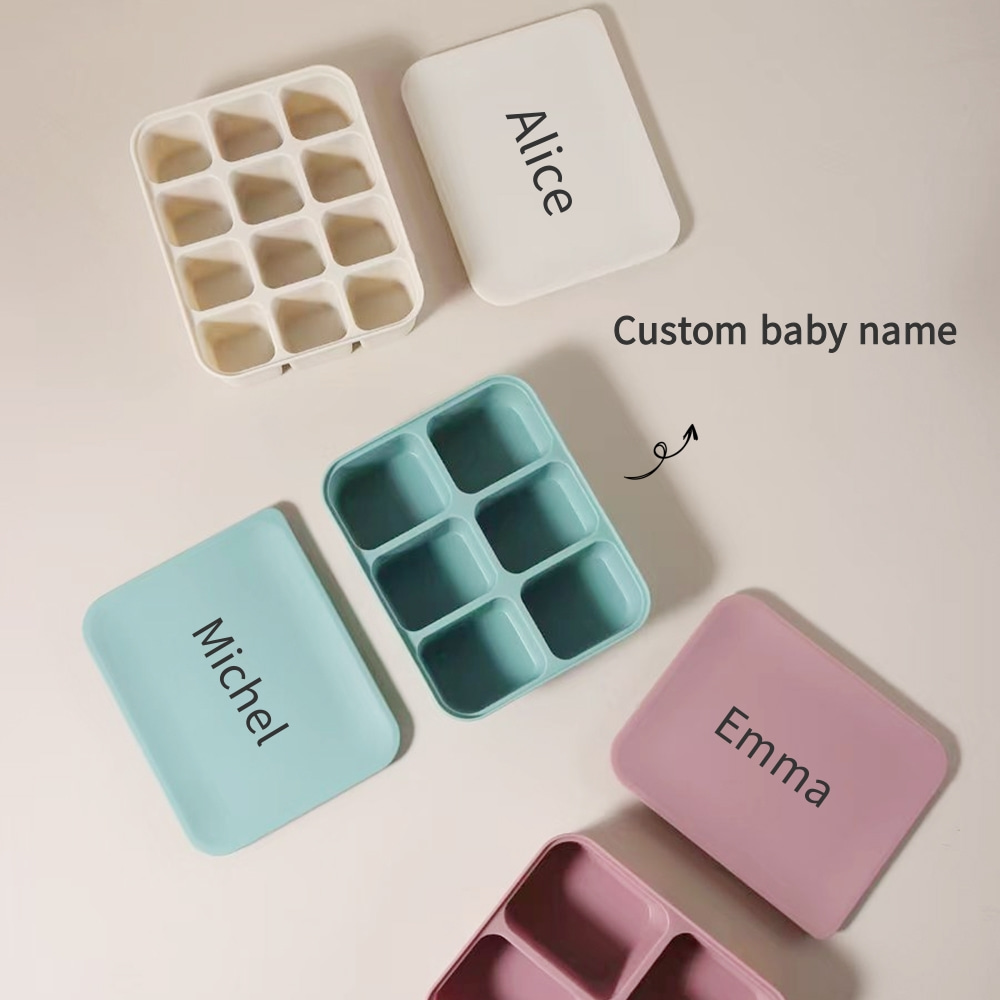 名前入りベビーフードフリーザートレイ、12セルBPAフリーシ - Freezer Tray Baby のレビューと価格