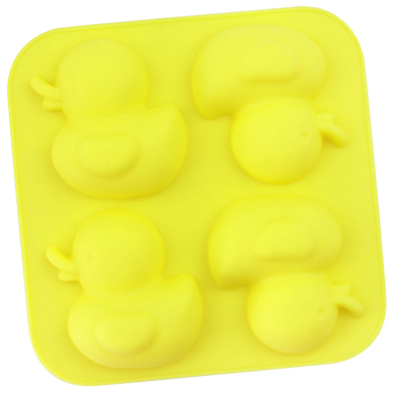 卸売 4 偶数リトルイエローアヒル、シリコンケーキ型 DIY - Baby Food Yellow のレビューと価格