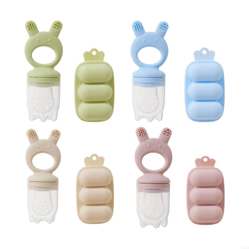 チューイントレーニングシリコンフィーダーとフリーザートレイセ - Freezer Tray Baby のレビューと価格