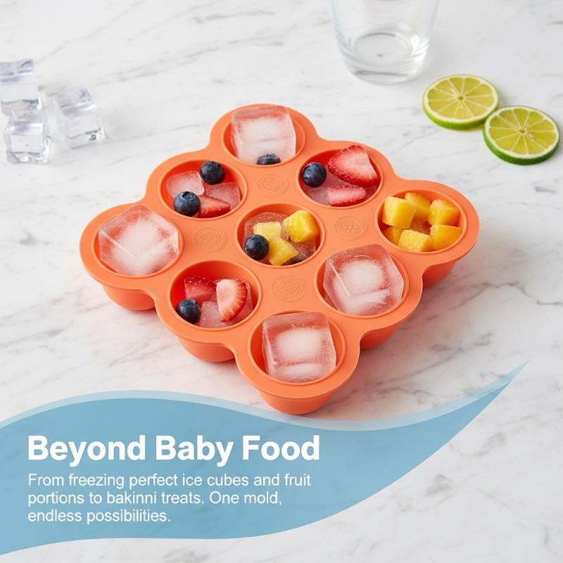 ベビーフードシリコン容器 9グリッド冷凍トレイ 漏れ防止蓋  - Freezer Tray Baby のレビューと価格