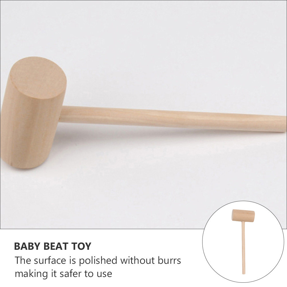 20個入りミニ木製ハンマーセット、無垢材マレット、安全で滑ら - Baby Food Home のレビューと価格