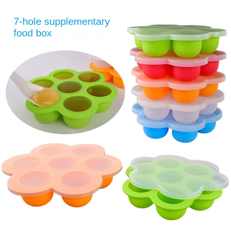 7穴再利用可能シリコン製ベビーフード冷凍トレイ、卵型保存容器 - Freezer Tray Baby のレビューと価格