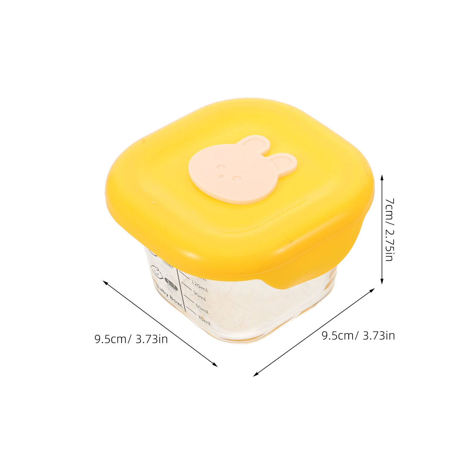 2個入りベビーフード保存容器 230ml 再利用可能なプラス - Baby Food Yellow のレビューと価格