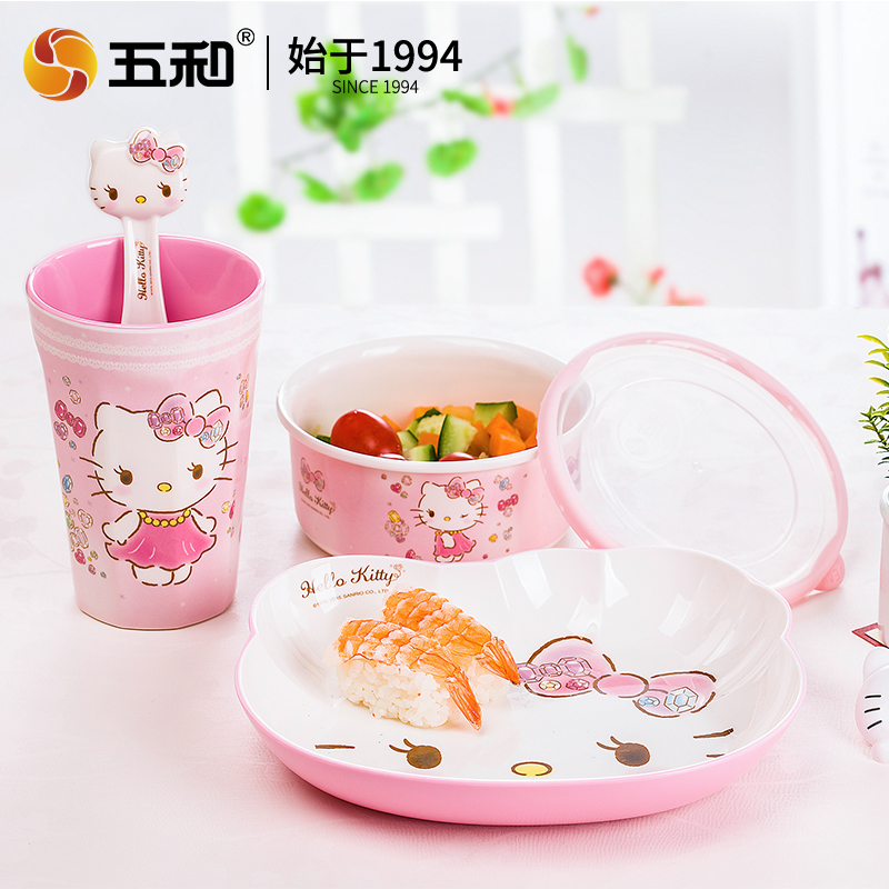 ハローキティ食器ベビーフードボウル分割ダイニングプレート熱傷 - Baby Food Under 1 Year のレビューと価格