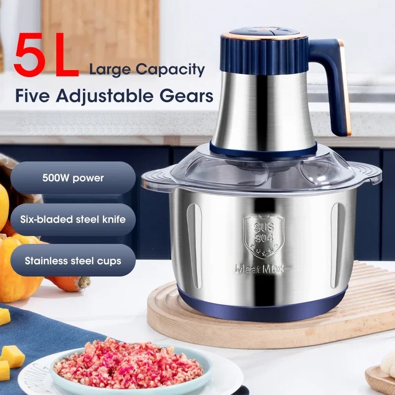 5L電動ミートグラインダー大容量多機能野菜スライサー＆フード - Baby Food Home のレビューと価格