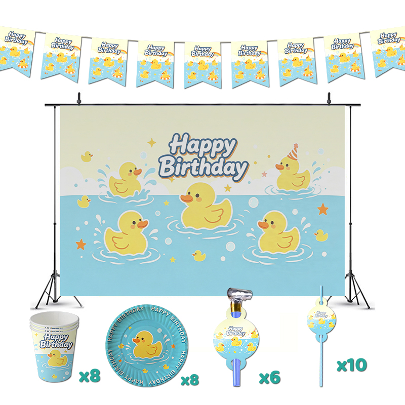 黄色いラバーダックの誕生日パーティーデコレーション、お風呂の - Baby Food Yellow のレビューと価格